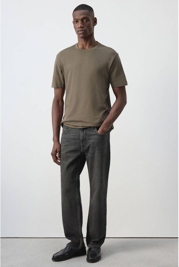 Mango Man regular fit T-shirt middengrijs - Foto 3
