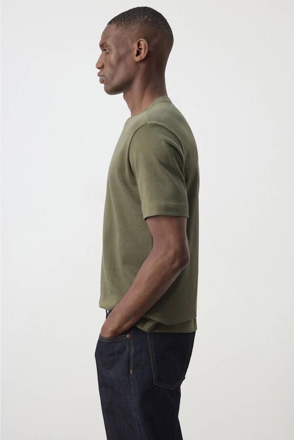 Mango Man regular fit T-shirt middengroen - Foto 3