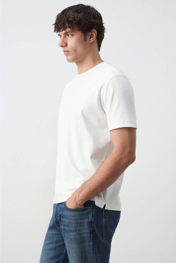 Mango Man regular fit T-shirt wit - Foto 3