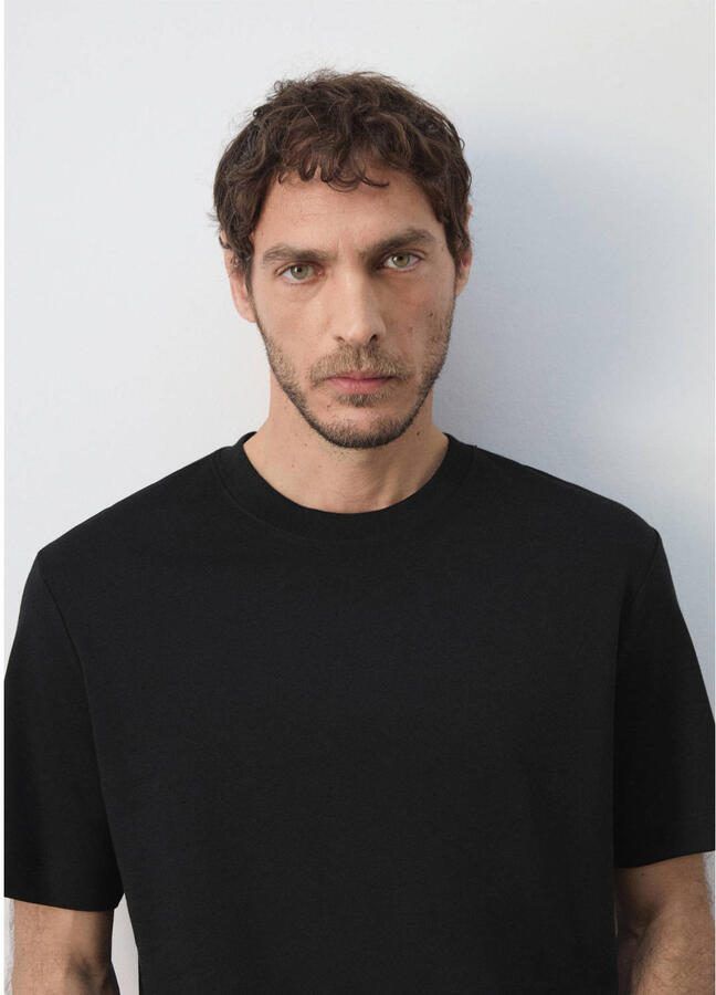 Mango Man regular fit T-shirt zwart - Foto 2