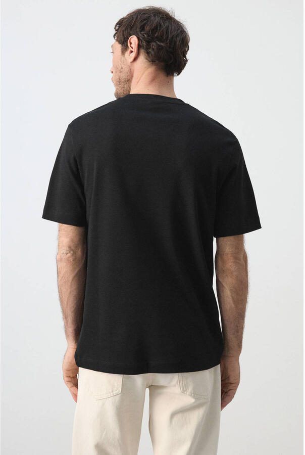 Mango Man regular fit T-shirt zwart - Foto 3