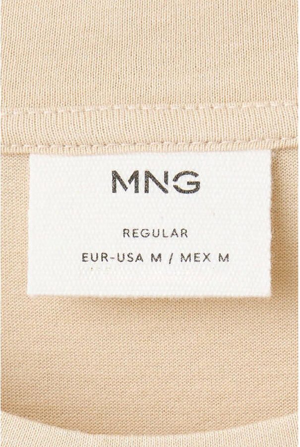 Mango Man regular fit tie-dye T-shirt lichtbeige - Foto 2