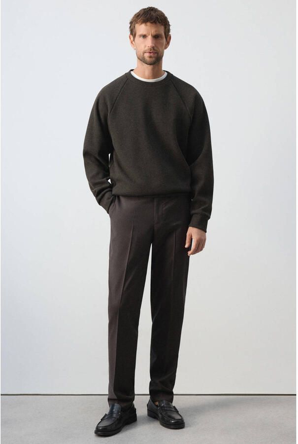 Mango Man regular fit trui bruin - Foto 2