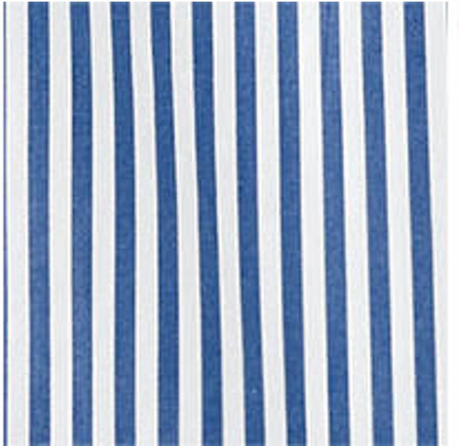 Mango Man regular gestreepte casual overhemd blauw - Foto 2