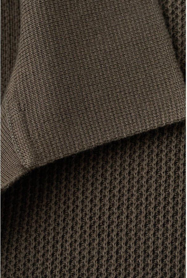 Mango Man regular polo gebreid donkerbruin - Foto 2