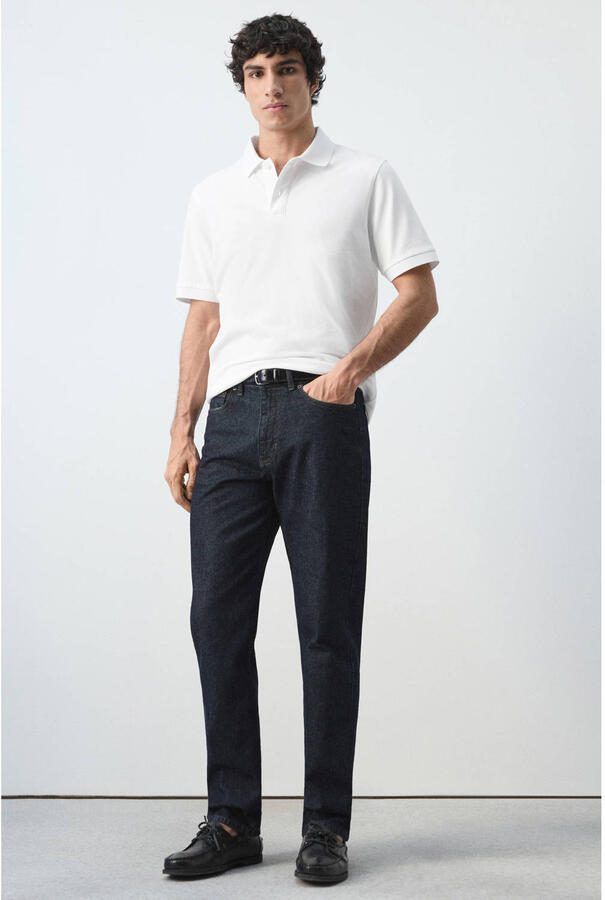 Mango Man regular polo wit - Foto 2