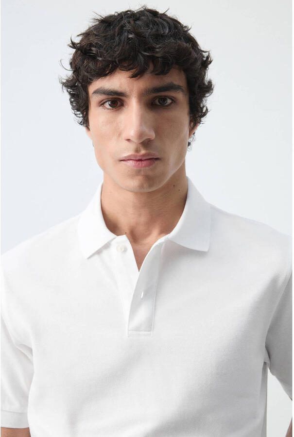 Mango Man regular polo wit - Foto 3