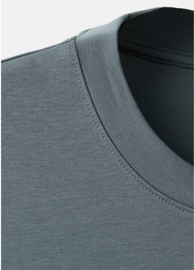 Mango Man regular T-shirt blauw - Foto 2