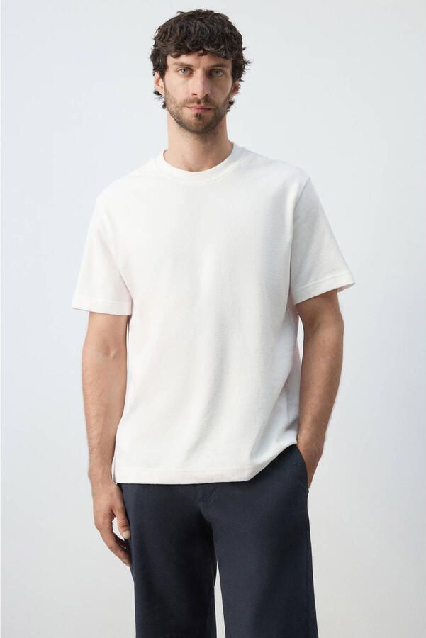Mango Man regular T-shirt wit
