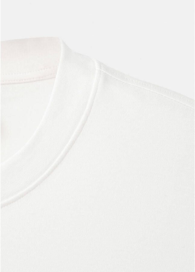 Mango Man regular T-shirt wit - Foto 2