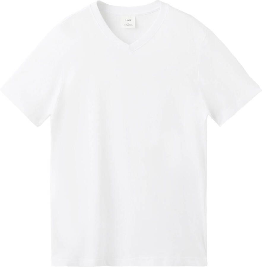 Mango Man regular T-shirt wit