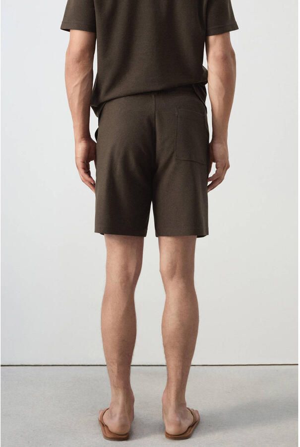 Mango Man relaxed fit bermuda short bruin - Foto 2