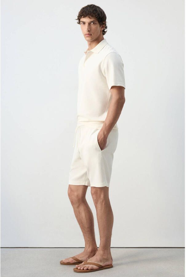Mango Man relaxed fit bermuda short wit - Foto 2