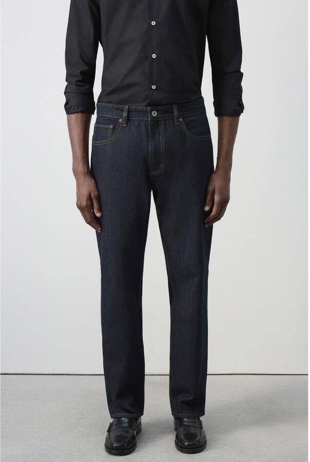 Mango Man relaxed fit jeans blauw