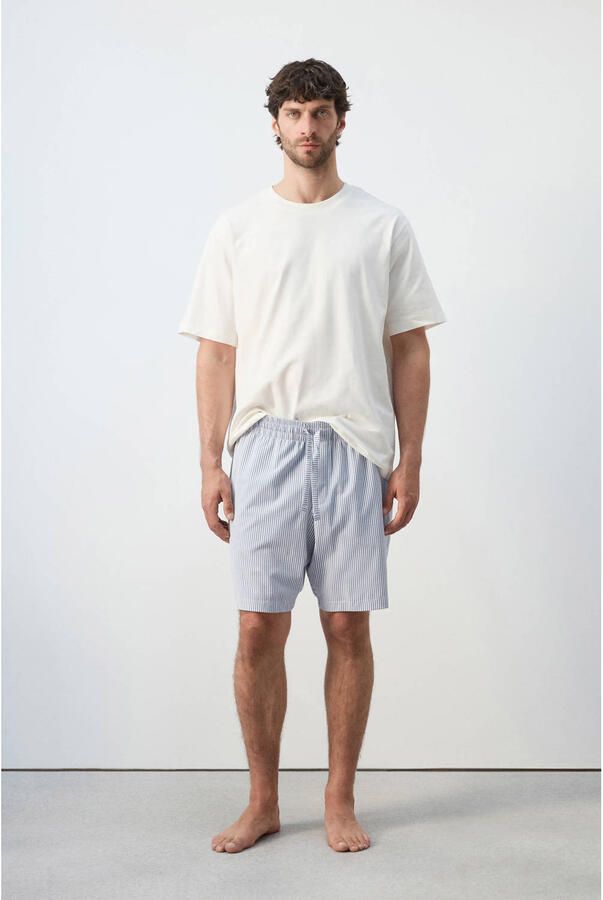 Mango Man shortama wit blauw - Foto 2