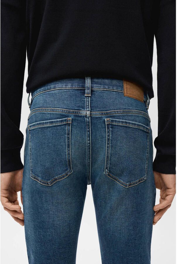 Mango Man skinny jeans changeant blauw - Foto 3