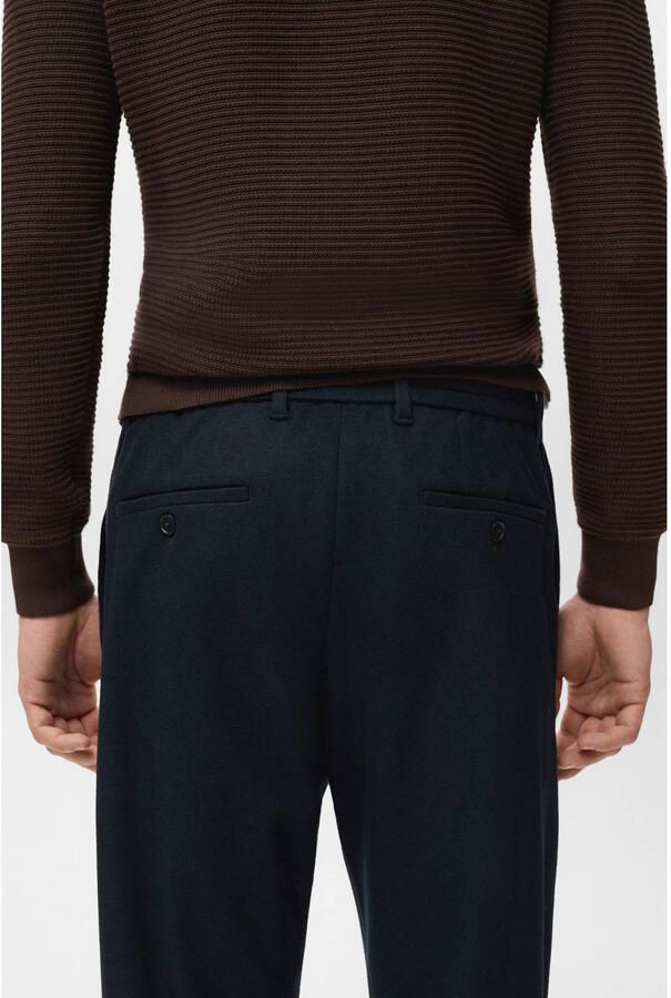 Mango Man slim casual broek donkerblauw - Foto 2
