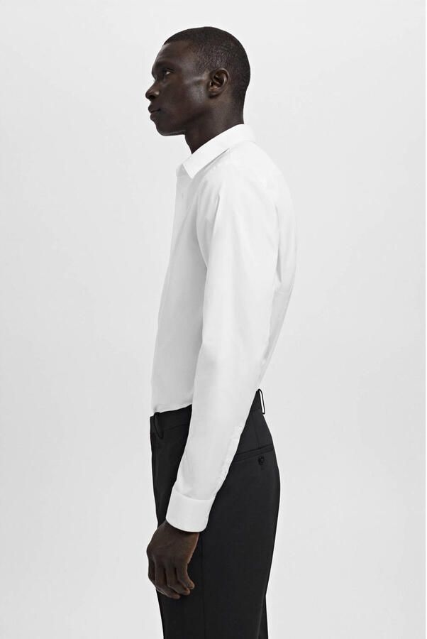 Mango Man Slim casual overhemd wit - Foto 2