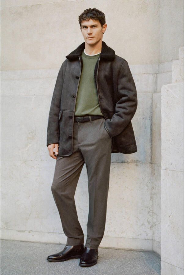 Mango Man slim chino bruin - Foto 3