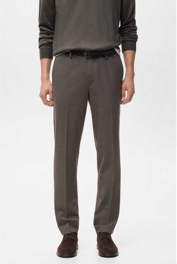 Mango Man slim chino bruin