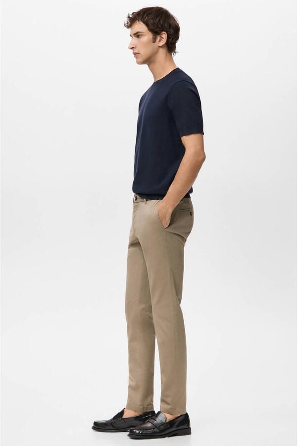 Mango Man slim chino bruin - Foto 2