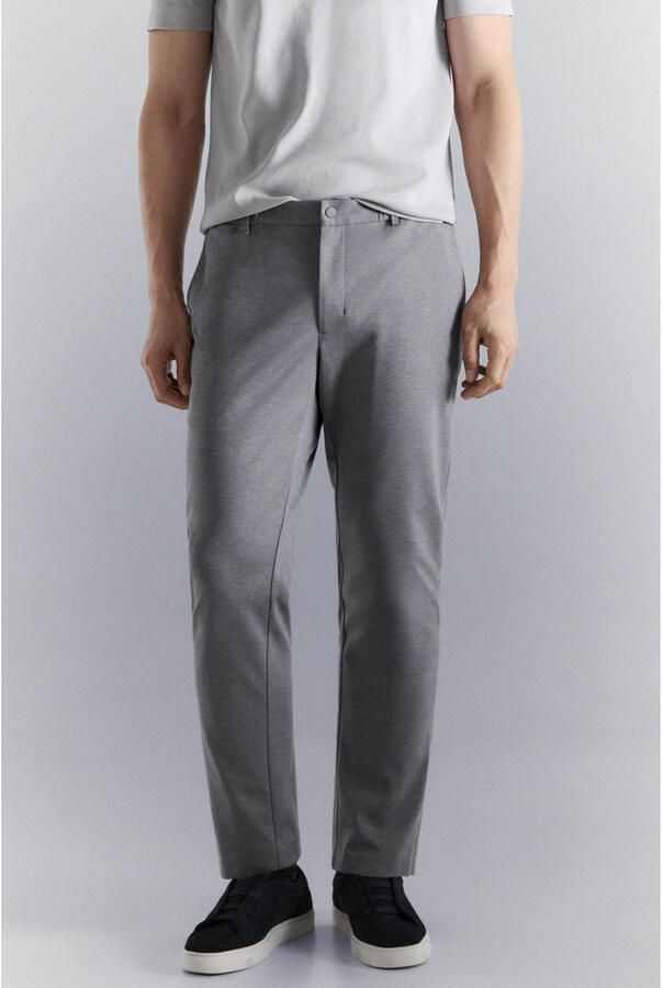 Mango Man slim chino grijs