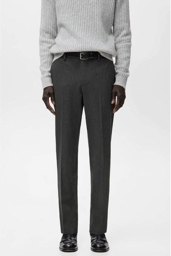 Mango Man slim chino grijs