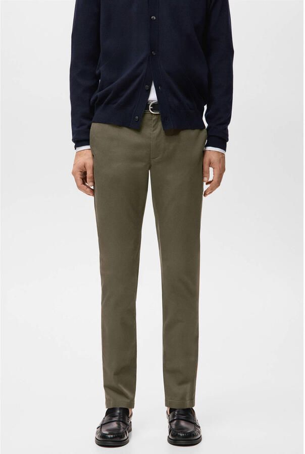 Mango Man slim chino groen