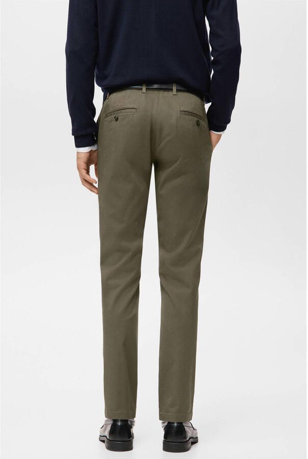 Mango Man slim chino groen - Foto 2