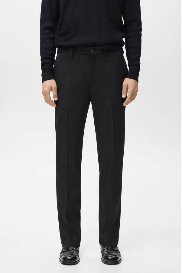 Mango Man slim chino zwart