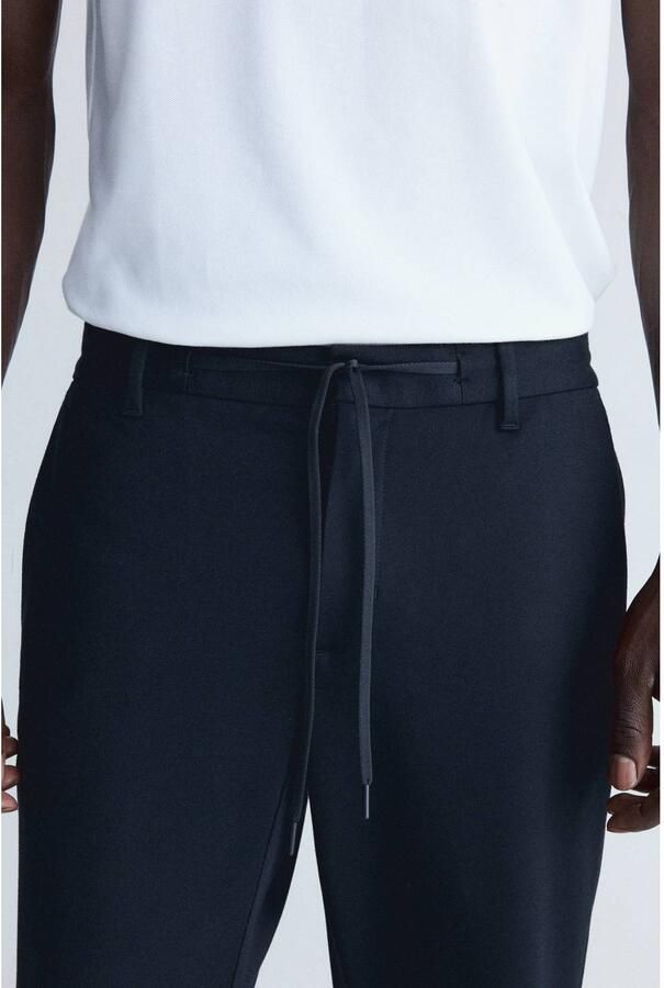 Mango Man slim fit casual broek marine - Foto 2