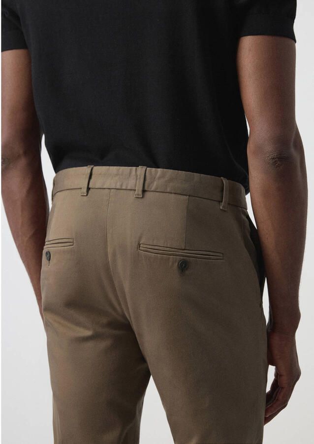 Mango Man slim fit chino bruin - Foto 3