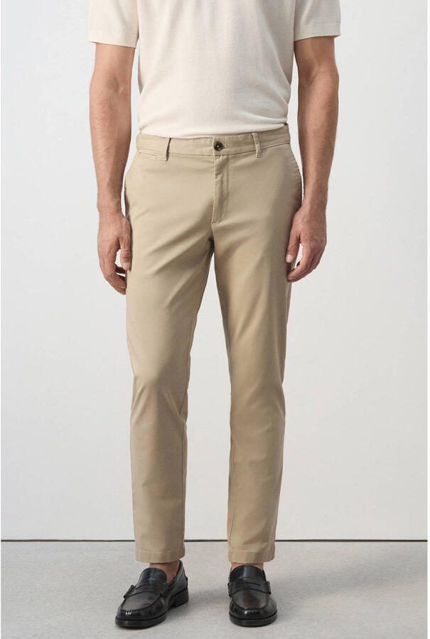 Mango Man slim fit chino lichtbeige