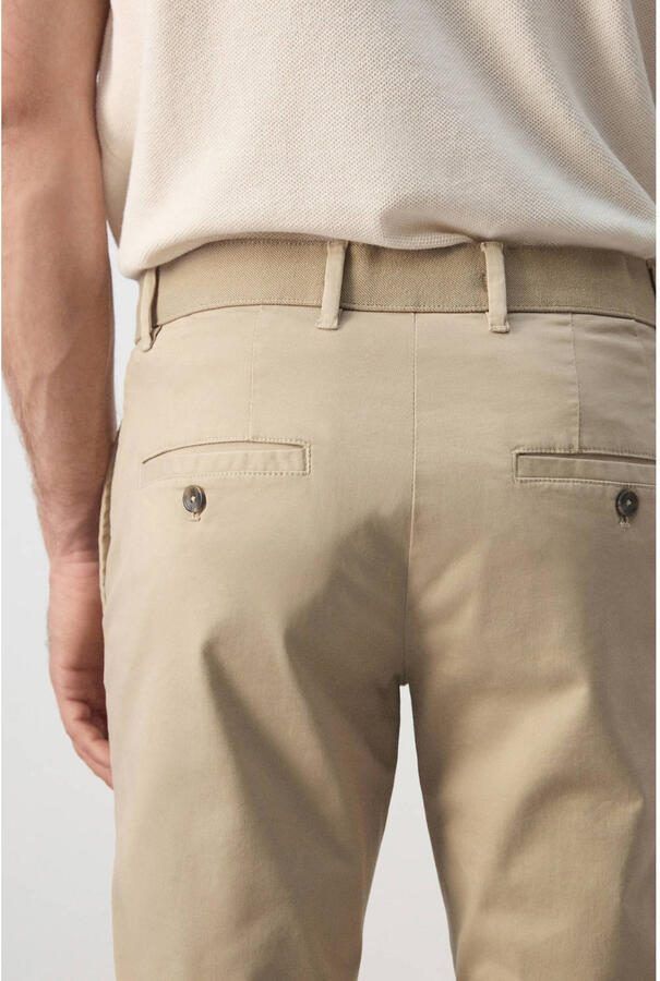 Mango Man slim fit chino lichtbeige - Foto 3