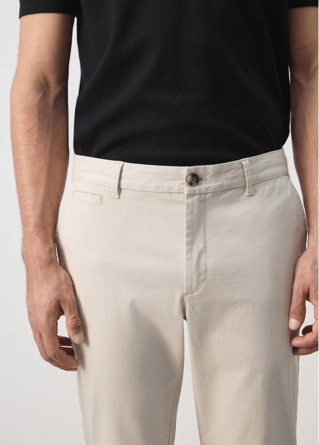 Mango Man slim fit chino lichtbeige