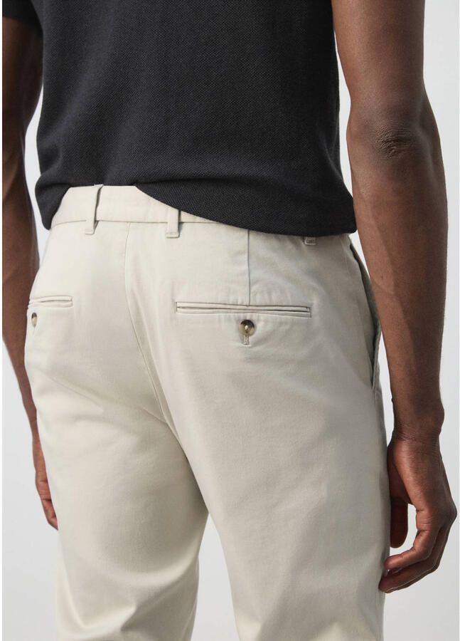 Mango Man slim fit chino lichtbeige - Foto 3