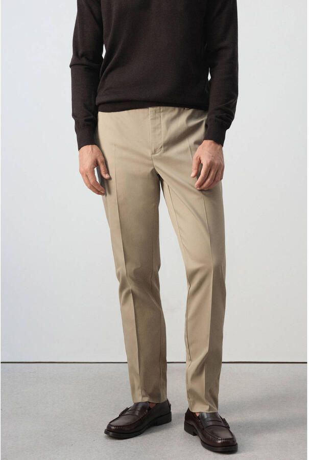 Mango Man slim fit chino lichtbeige