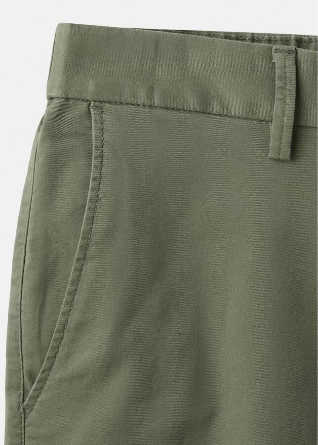 Mango Man slim fit chino short middengroen - Foto 3