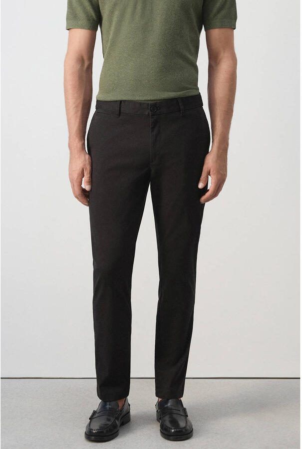 Mango Man slim fit chino zwart