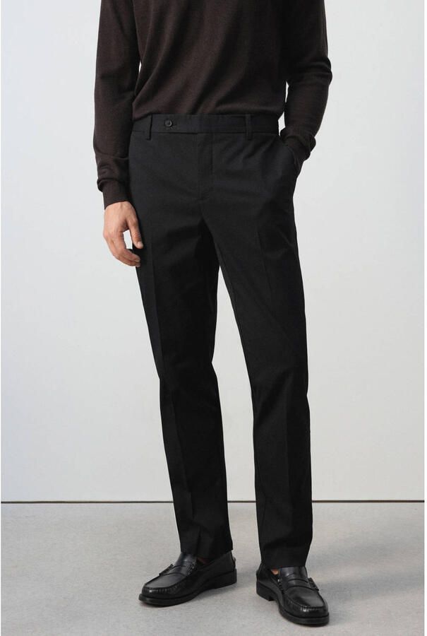 Mango Man slim fit chino zwart