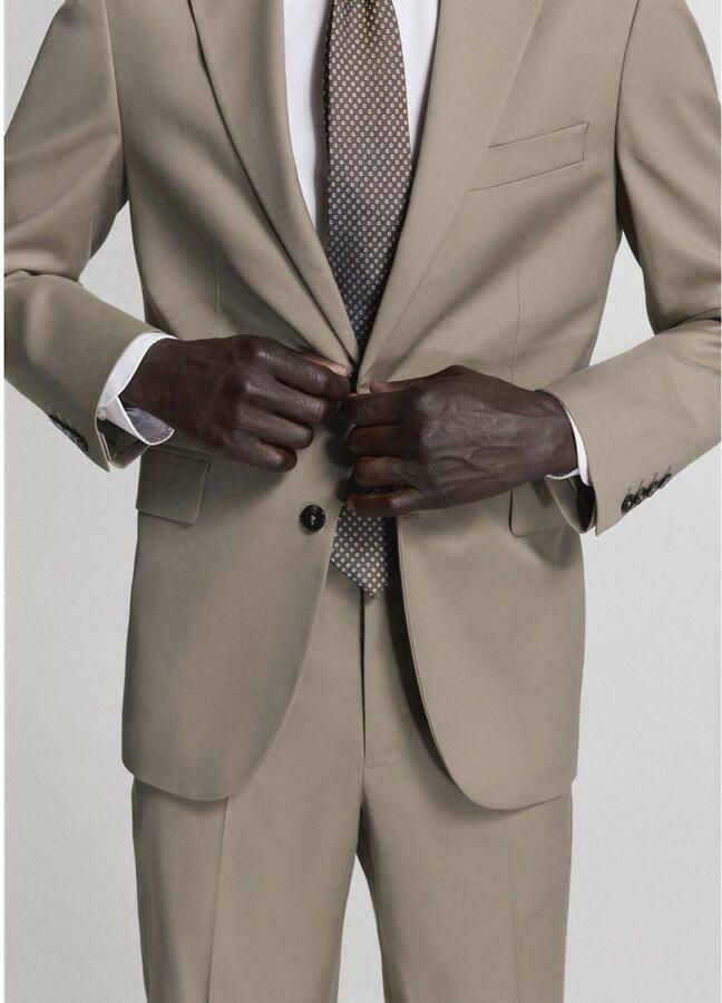 Mango Man slim fit colbert beige - Foto 2
