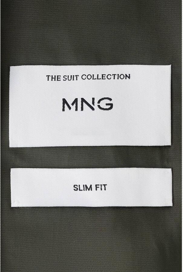Mango Man slim fit colbert groen - Foto 3