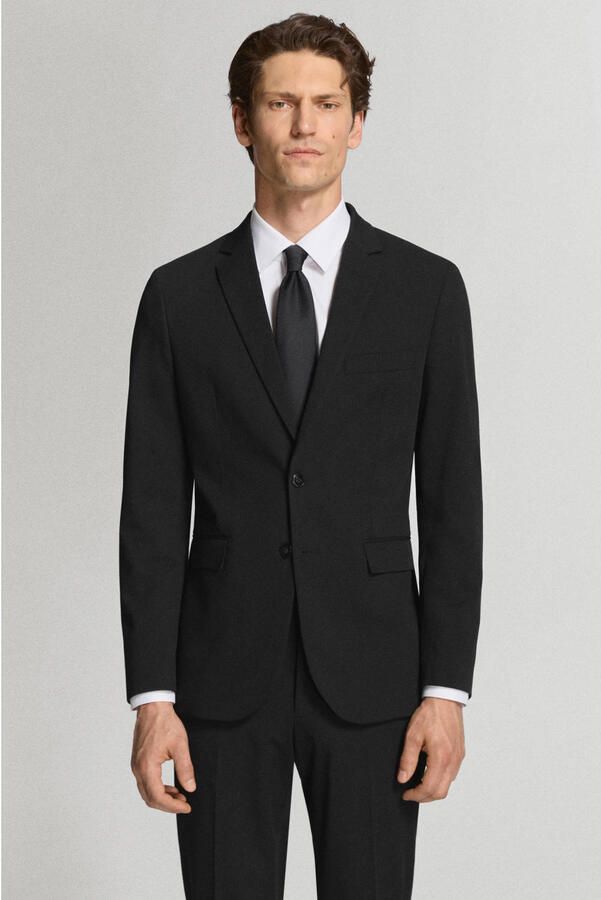 Mango Man slim fit colbert zwart