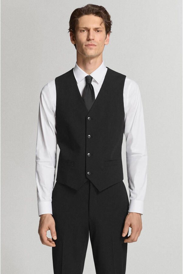 Mango Man slim fit colbert zwart