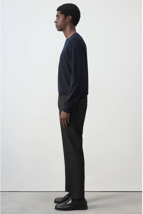 Mango Man slim fit cropped broek zwart - Foto 2