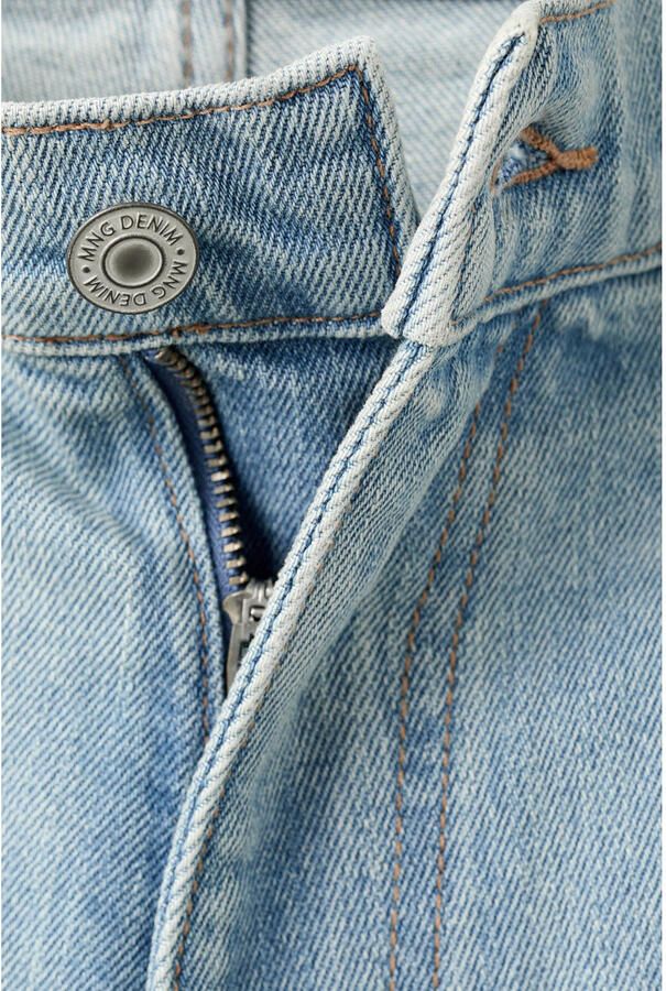 Mango Man slim fit denim short blauw - Foto 2