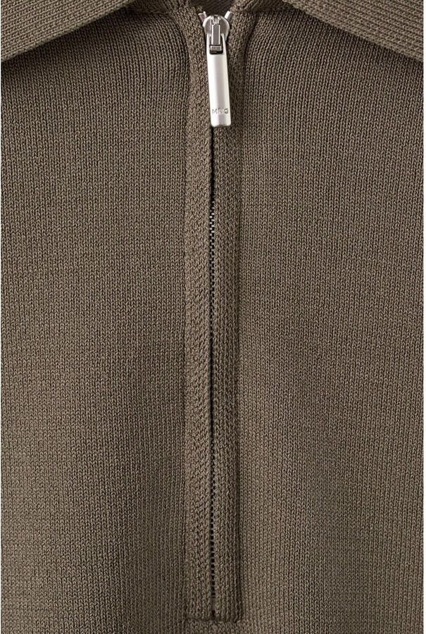 Mango Man slim fit gebreide polo middenbruin - Foto 2