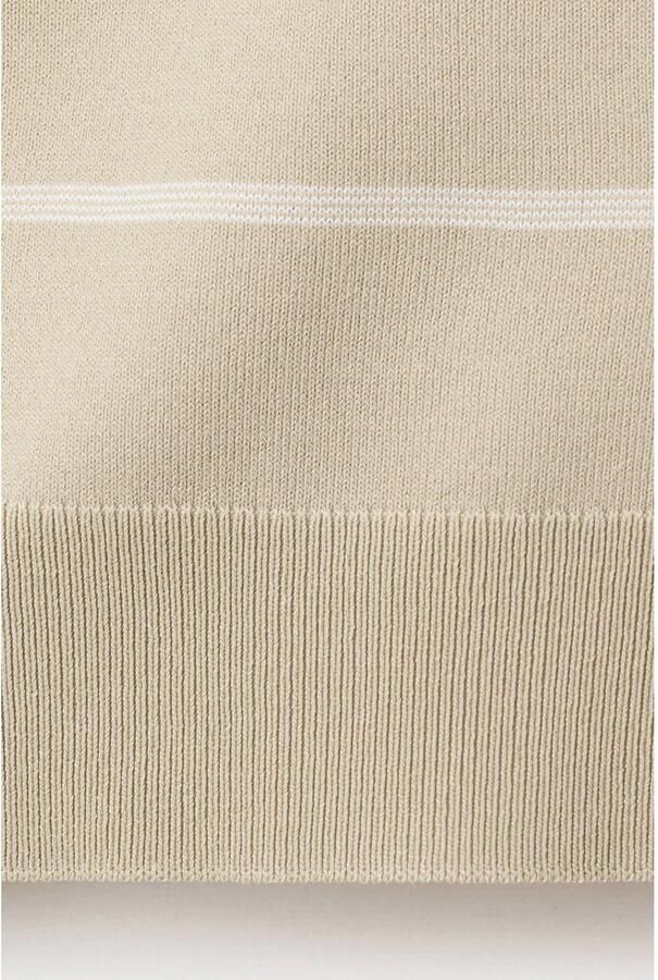 Mango Man slim fit gestreept T-shirt pastelbruin - Foto 3
