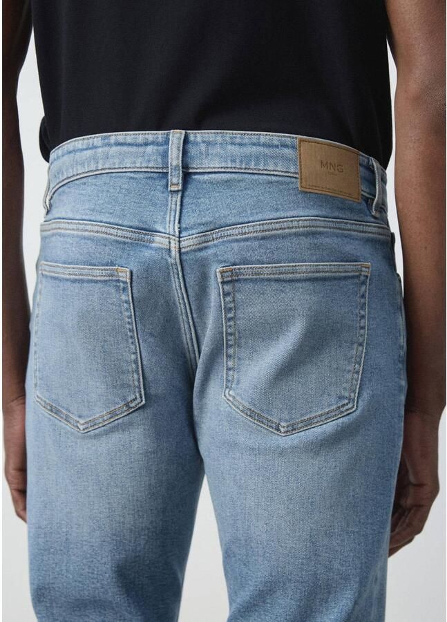 Mango Man slim fit jeans blauw - Foto 2