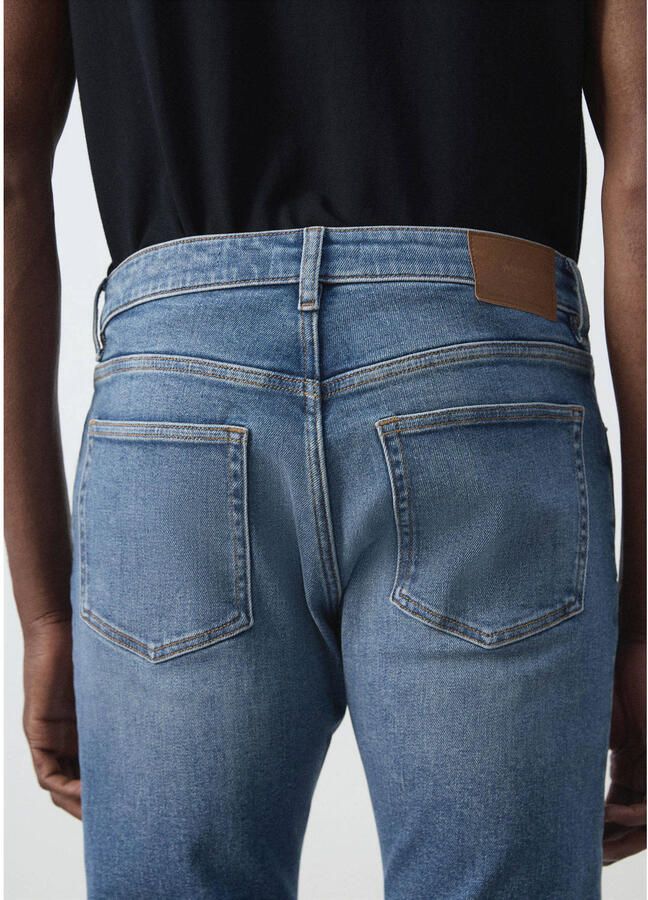 Mango Man slim fit jeans blauw - Foto 2